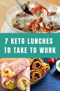 Eating lunch on keto is easier than you thought, and here are 7 keto lunch ideas that are perfect on the go or to take to work. Enjoy!  Low Carb Recipes Lunches To Take To Work, Keto Quiche, Keto Pancakes, Diet Breakfast Recipes, High Fat Foods