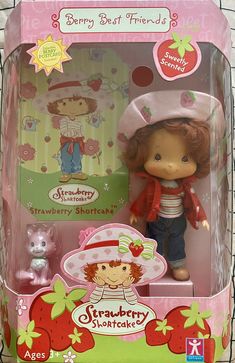 the strawberry shortcake doll is in its box