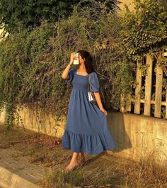 Aesthetic Korean Fashion, Simple Frock Design, Fashion Outfit Ideas, Simple Frocks, Modesty Outfits, Aesthetic Korean, Frock For Women, Stylish Short Dresses, Desi Fashion Casual