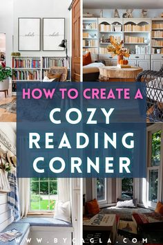 how to create a cozy reading corner