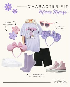 Disney World Magic Kingdom Outfits, Marie Disney Outfit, Minnie Inspired Outfit, Cute Epcot Outfits, Magic Kingdom Disneybound, Matching Disney Outfits Bff, Hollywood Studios Disneybound, Disney Mom Outfit