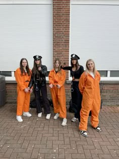 Bank Robber Costume Women, Cops And Prisoner Costume Group, Police And Robber Costume, Cops And Inmates Costume, Inmate Costume Women, Halloween Costumes Prisoner, Hot Prisoner Costume, Police And Prisoner Costume, Prisoners Costume