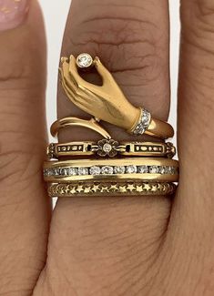 Witchy Ring, Stacked Rings, Rings Aesthetic, Symbolic Jewelry