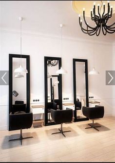 the salon is clean and ready for customers to use