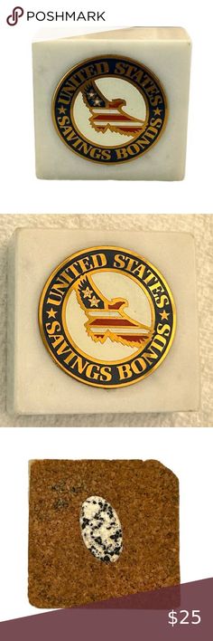 United States Savjngs Bond Marble Paperweight Eagle Paper Weight, Vintage Paper, Right Hand, Make Me An Offer, Paper Weights, Marble, The Top, United States, Weddings