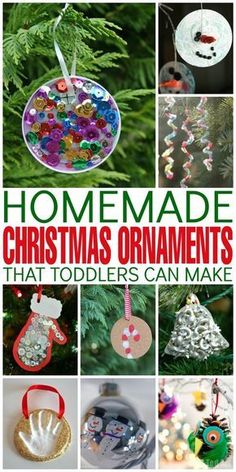 homemade christmas ornaments that toddlers can make