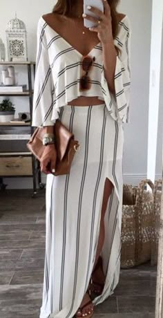 White Striped Bandeau Backless Boat Neck Sexy Maxi Dress Summer Clothing, Maxi Skirts, Kurt Cobain, Holiday Outfits, Playsuit, Striped Dress