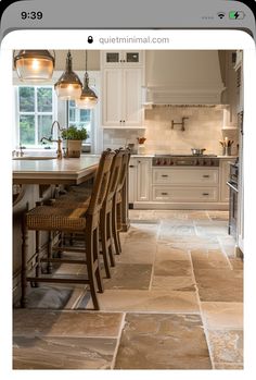 the kitchen is clean and ready to be used for cooking or eating, but it's still in use