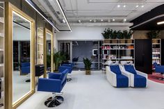 the salon is clean and ready to be used for hairdresser's work