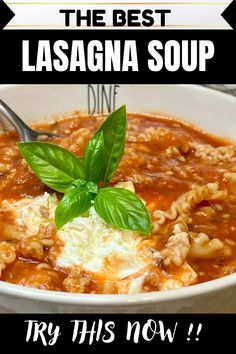 Discover the easiest, healthiest way to enjoy lasagna with this one-pot lasagna soup recipe! Cooked in a Dutch oven and topped with creamy ricotta cheese, it’s a quick, delicious, and satisfying dish. Perfect for weight loss and staying energized, it’s the best soup for cozy nights or meal prep. Make this comforting meal tonight—recipe now on SueseaQPI.com! Lasagna Soup Easy, Stove Top Lasagna, Dutch Oven Lasagna, One Pot Lasagna Soup, One Pot Lasagna, Easy Lasagna Soup, Protein Ingredients, Lasagna Soup Recipe, Pot Lasagna