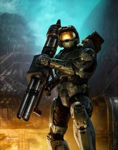 Halo Poster, John 117, Halo Video Game, Halo Spartan, Halo Series, Halo Master Chief, Halo Armor, Halo Game, Art Geek