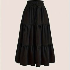 Feel Free To Ask Any Questions Midi Skirt Black, Black Maxi Skirt, Boho Skirts, Black Maxi, Skirt Black, Plus Size Outfits, Black Color, Maxi Skirt, Midi Skirt