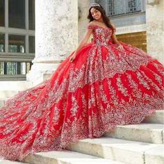 ad eBay - Elegant Red Sequin Lace Quinceanera Dresses Off Shoulder Ball Gown Sweep Train - Buy Now, click the link (eBay) Quinceanera Collection, Off Shoulder Ball Gown, Military Ball Dresses, Princess Ball Gowns, Quinceanera Dress, Ball Gown Skirt, Tulle Ball Gown, Illusion Dress, Sweetheart Dress