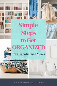 Would you like to be more organized, but have no idea where to start? Does organization sound like just one more thing on your to-do list? Find a few easy ideas to help you get a handle on your household! #organizationideas | #simple organization | Homemaking Binder, Organizing Toys, Simple Organization, Organize And Declutter, Mom Of Four, 31 Day Challenge, Space For Kids, Treading Water, Be More Organized