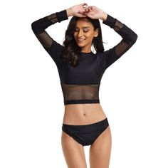 1. 82% Polyester. 18% Spandex2. UPF 50+ Sun Protective3. Crop Top4.Mesh Design5. Removable PaddedFree ShippingGet Extra mystery gift| $59+ SitewideGet Extra 10% OFF |$99+ SitewideNote:We recommend S=US 0-2. M=US 4-6. L=US 8-10. XL=US 10-12. XXL=US 14-16. Boho Dress Plus Size, Crop Top Swimsuit, Long Sleeves Pattern, Lantern Sleeve Sweater, Swimsuit Season, Swimwear For Women, Letter Design, Long Sleeve Sweater Dress, Swimsuit Set