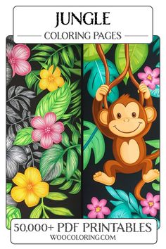 Explore the vibrant world of our Realistic Jungle coloring pages! Dive into lush greenery, playful monkeys, and exotic flowers that bring the jungle to life. Perfect for all ages, these printable pages provide hours of fun and creativity. Unleash your artistic side and let your imagination run wild with these beautifully designed jungle scenes!