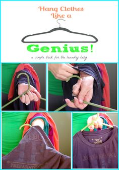 the instructions for how to tie clothes like a genius