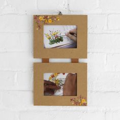 Tala Dried Flowers Double Hanging Frame - Ten Thousand Villages Candle Wall Decor, Patio Planters, Sustainable Kitchen, Hanging Frames, Tea Accessories, Trivets, Accessories Storage, Natural Look, Corporate Gifts