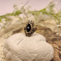 Black onyx stone  924 gold plated silver American diamond American Diamond Ring, Goth Steampunk, Black Onyx Stone, Black Onyx Ring, 925 Silver Ring, Onyx Ring, American Diamond, Onyx Stone, Ring Gemstone