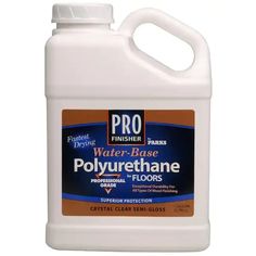 a gallon of water based polyuret - base floor cleaner