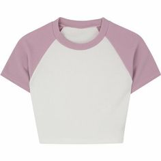 Raglan Sleeve Shirts, Short Sleeve Crop Top, Crop Top Outfits, Raglan Shirts, Girls Fashion Clothes, Teenage Fashion Outfits