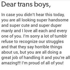 an image of someone's letter to their boyfriend on his birthday day, with the caption dear trans boys