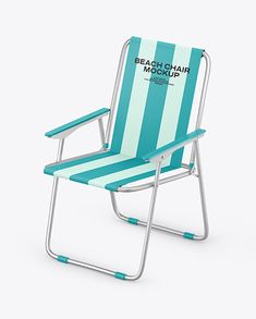 the beach chair mockup is ready to use