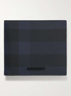 Shop BURBERRY Logo-Embellished Checked Coated-Canvas Billfold Wallet, Explore the latest in-season BURBERRY collection today on MR PORTER Burberry Wallet Mens, Burberry Collection, Burberry Logo, Men's Wallets, Burberry Wallet, Check Coat, Wallet For Men, Billfold Wallet, Mr Porter