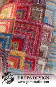 a multicolored patchwork quilt is shown with the words drops design on it