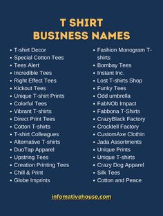 Create Your Own Unique T Shirt Business Name with These Tips and Ideas! T Shirt Business Names Ideas, Tshirt Brand Name Ideas, T Shirt Brand Logo, Clothing Booth, Clothing Booth Display, Tshirt Printing Business