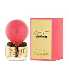 Dsquared2 Want Pink Ginger Eau De Parfum Spray 3.4 oz Pink Ginger, Cowry Shell, Madagascar Vanilla, Damask Rose, Mandarin Orange, Womens Fragrances, Floral Scent, Body Products, Fall Autumn