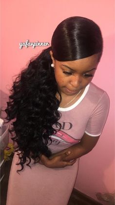 Bridesmaids Hairstyle, Hairstyle Everyday, Black Prom Hairstyles, Curl Hairstyles, Jheri Curl, Jerry Curl, Sew In Hairstyles