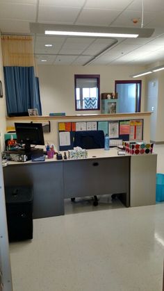 the office is clean and ready to be used for work or other activities in the day time