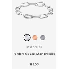 Pandora Me Link Chain Bracelet Brand New, Sealed Bag Authentic Price Firm Disney Pandora Bracelet, Princess Tiara Ring, Pandora Heart Charm, Pandora Princess, Pandora Leather Bracelet, Pandora Star, Pandora Accessories, Pandora Me, Pandora Charms Disney