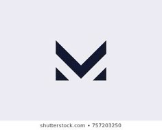 the letter m is made up of two intersecting lines, and it looks like an arrow