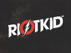 the logo for roktd is shown in red and white on a black background