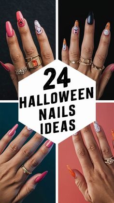 Halloween Dip Nails, Spooky Nail Designs, Halloween Dip, Halloween Nail Colors, Spooky Nail, Pumpkin Nail Art