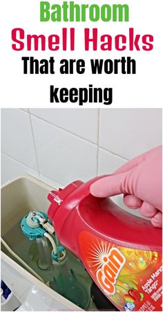 bathroom smell hacks that are worth to keep in the sink and clean your hands