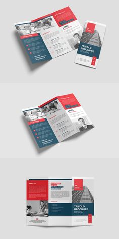 the three fold brochure is open and ready to be used as an advertisement