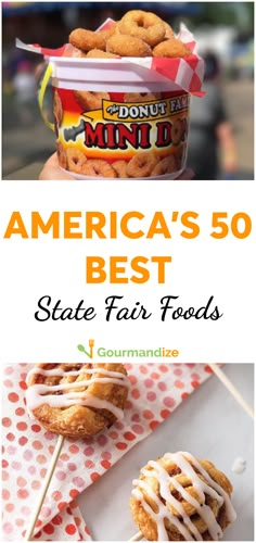 an image of america's 50 best state fair foods