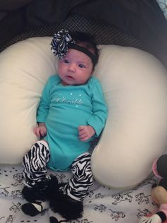 Adorable Mia Bella in our Zebra Leg Warmers & Zebra Blooming Headband! Mia Bella, Baby Onesies, Tights, Design Inspiration, Stripes, Pants, Trousers