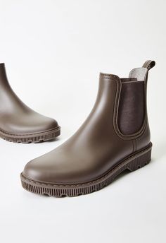 Material: Rubber Heel Height: 1.25" Platform Height: 0.5" Shaft Height (based on size 8): 5.5" Measurements will vary slightly Closure: Pull On Imported Army Fatigue, Fashion Shoes Boots, Rain Boot, Rubber Heels, Rain Boots, Mood Board, Fashion Shoes, Heel Height, Shoe Boots