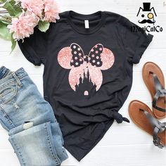 Disney Shirt For Women, Disney Family Outfits, Disney Cricut, Disneyland Shirt, Disney Family Vacation Shirts, Disney Vacation Shirts, Disney Trip Shirts, Minnie Mouse Shirts, Disneyland Vacation