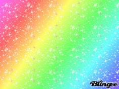 a rainbow colored background with stars