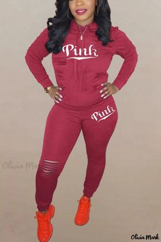 Olivia Mark - Premium Dark Blue Embroidered Sportswear: Hollowed-Out Hooded Collar Two-Piece Set with Long Sleeves Pink Sportswear Tracksuit, Pink Tracksuit For Leisure In Winter, Pink Cotton Tracksuit For Leisure, Pink Winter Tracksuit For Leisure, Pink Winter Leisure Tracksuit, Fitted Sports Hoodie With Letter Print, Casual Pink Activewear With Letter Print, Casual Pink Letter Print Activewear, Pink Long Sleeve Tracksuit For Leisure