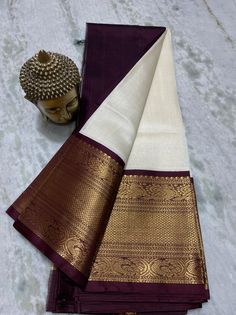 Kanjivaram Sarees Silk, New Saree Designs, New Saree Blouse Designs, Traditional Silk Saree, Lehenga Designs Simple