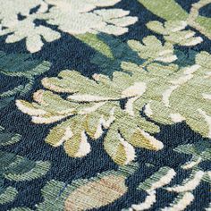 Schumacher Verdure Tapestry Fabric, Peacock | Chairish Peacock Fabric, Foliage Design, Designer Upholstery Fabric, Schumacher Fabric, Tapestry Fabric, Cotton Blend Fabric, Faux Finish, Ticking Stripe, Beaded Fringe