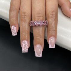 Simple Acrylic Nails, Her Nails, Work Nails, Classy Acrylic Nails, Short Square Acrylic Nails, Acrylic Nails Coffin Short, Short Acrylic Nails Designs, Pink Acrylic Nails, Square Acrylic Nails