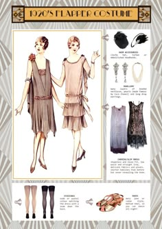 FLAPPER COSTUME Dresses 1920s Style, 1920s Flapper Costume, Flapper Girls, 1920s Mens Fashion, 1920's Flapper, 1920s Outfits, Mad Hatter Hats, Flapper Costume, Vintage Blog