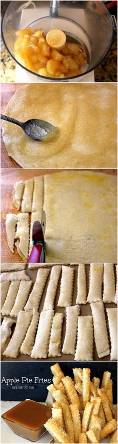 the process of making homemade crackers is shown